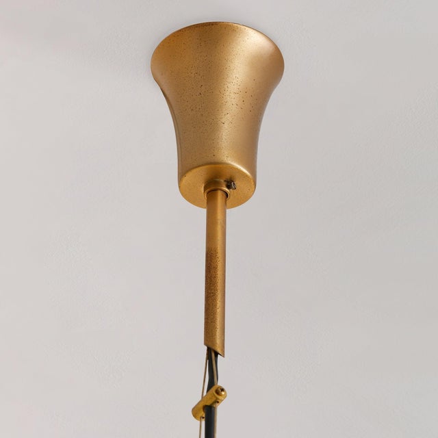 Modern 1970s Italian Blue Striped Murano Glass Pendant by La Murrina For Sale - Image 3 of 9