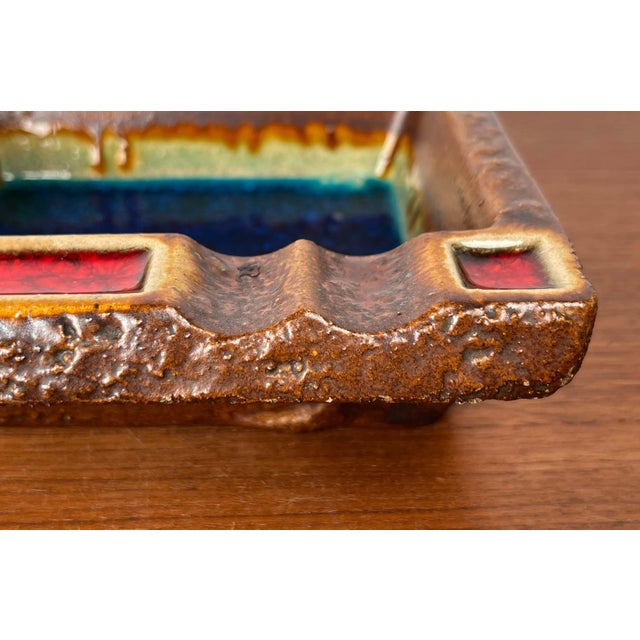 Vintage West German Pottery WGP Fat Lava Ashtray, 1970s For Sale - Image 10 of 18
