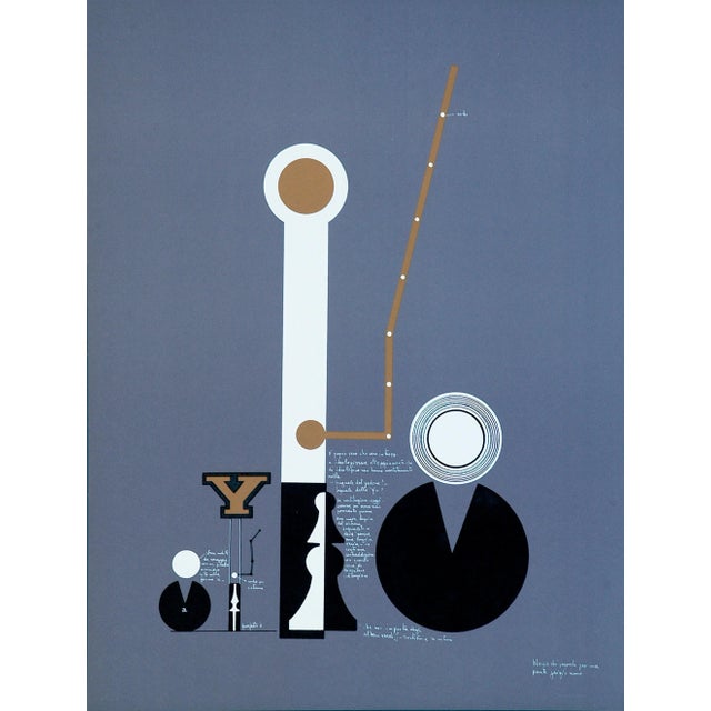 Signal Block - Original Lithograph by Mario Persico - 1970 ca. For Sale