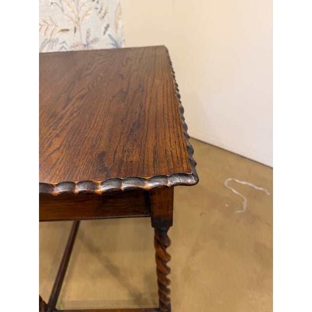 Wood 19th Century English Side Table With Drawer For Sale - Image 7 of 8