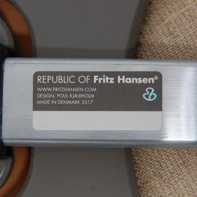 PK33 Stool in Leather by Poul Kjærholm, 2017 For Sale - Image 11 of 12