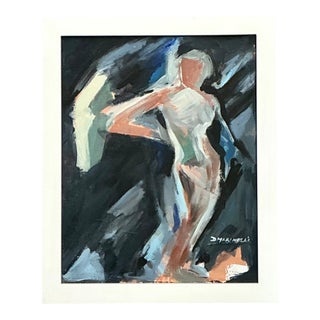 Vintage Abstract Figurative Painting For Sale