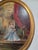 Vintage Victorian Oil Painting With Oval Gold Frame For Sale - Image 9 of 12