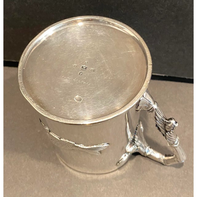 1881 Elkington Silverplate Fish Tankard For Sale - Image 9 of 10