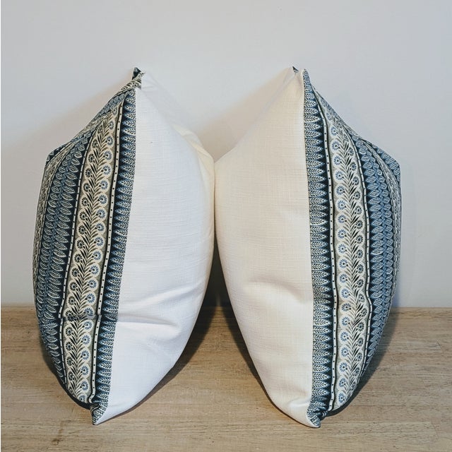 Traditional Jasper Eastlake Forest & Blue 20" Pillows For Sale - Image 3 of 6