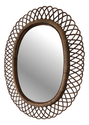 Oval Mirror attributed to Franco Albini