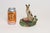 1940s Mid 20th Century Carved and Painted Chalkware German Shepherd Ashtray For Sale - Image 5 of 13