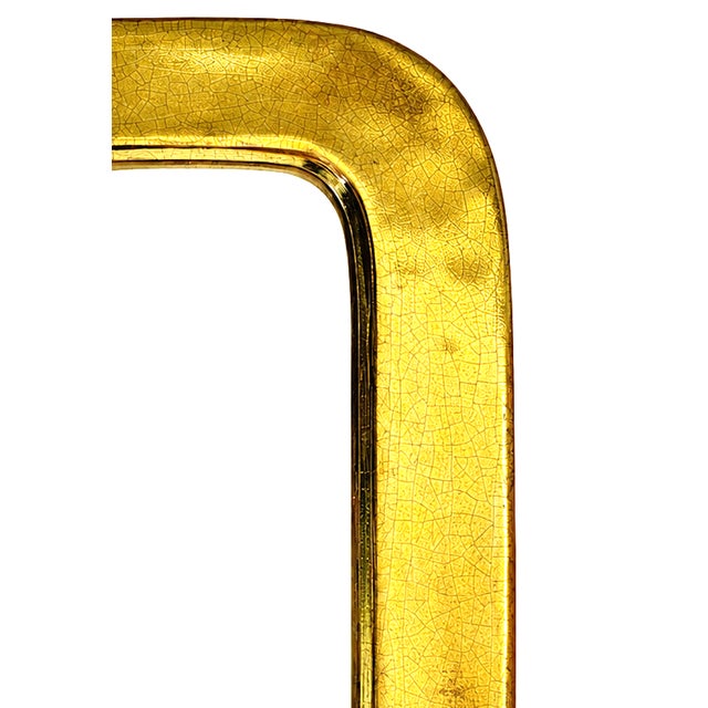 Mid-Century Modern Gilded Oblong Mirror of Mithé Espelt, 1949 For Sale - Image 3 of 4