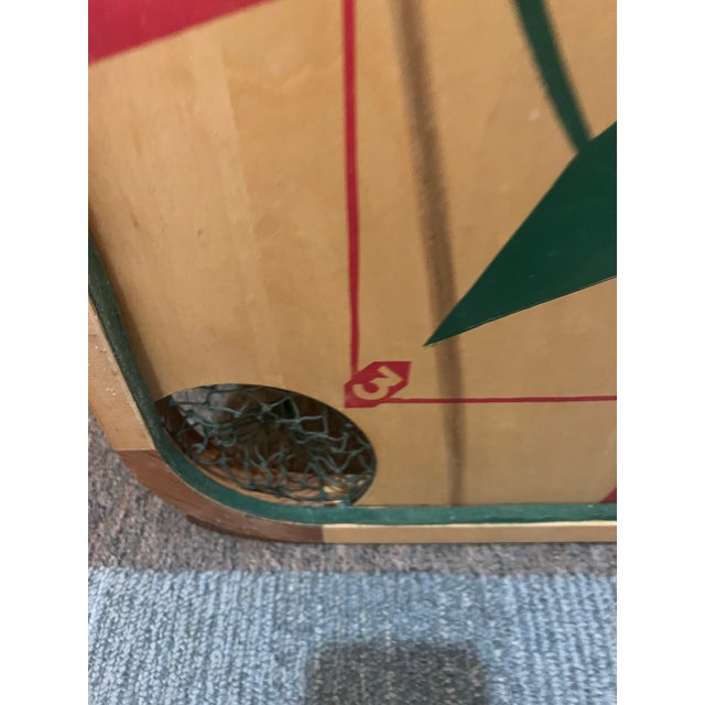 1960s Carrom Game Board by Merdel Game Manufacturing Co Mid Century Wall Decor For Sale - Image 6 of 7