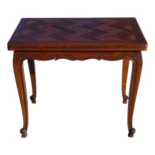 Vintage Louis XV Oak Folding Table, 1950s For Sale