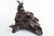 This incredibly rare two-tier Swiss Black Forest jewelry box is fully hand-carved from a single block of wood, making it a...