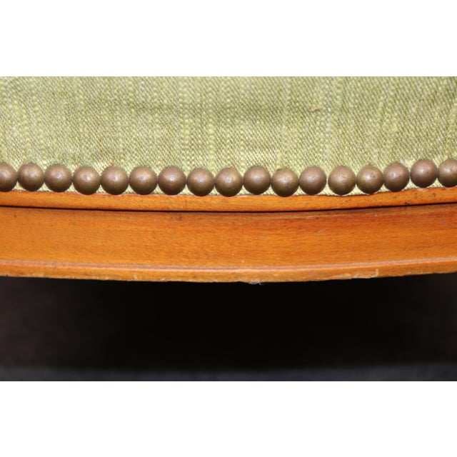 Celadon French Louis XVI Style Chaise Lounge Daybed Recamier Circa 1930 For Sale - Image 8 of 13