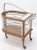 Mid 20th Century Art Deco Wood Chrome and Glass Serving Cart Bar on Wheels For Sale - Image 9 of 13