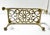 Vintage Brass Plant Stand Riser Footman - Ornate Pierced Scrollwork – Tabletop Riser For Sale - Image 4 of 10