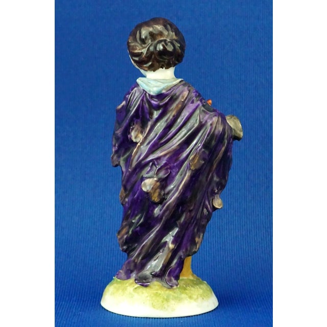 19th Century Porcelain Sculpture of Girl with Hen from Capodimonte or Ginori, Italy For Sale - Image 5 of 18