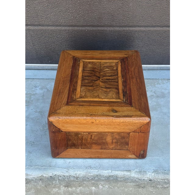 Brown Italian Walnut Marquetry Jewelry Box, Circa 1880. For Sale - Image 8 of 9