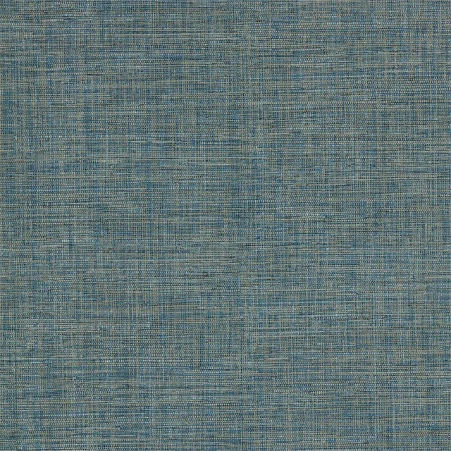 Harlequin Seri Raphia Wallpaper in Sapphire For Sale