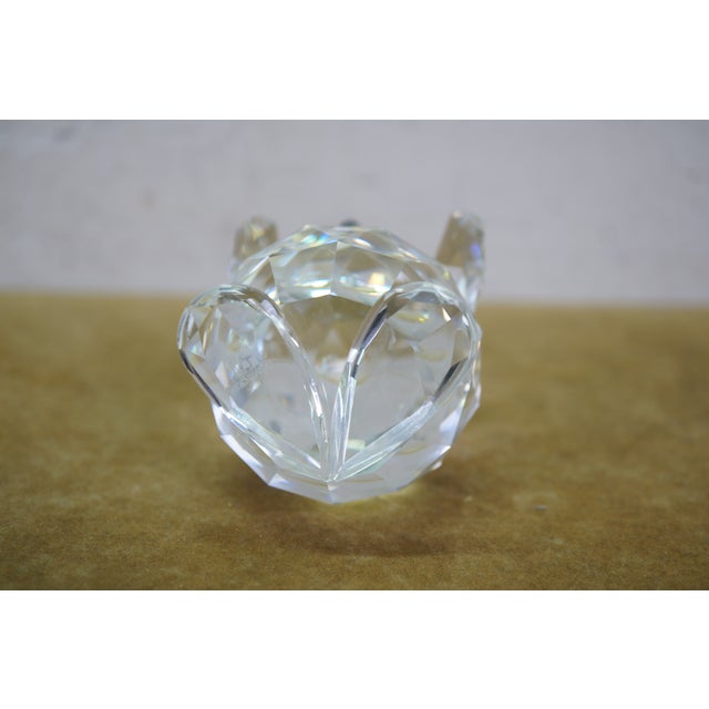 Vintage Swarovski Austrian Crystal Large Teddy Bear Figurine Max Schreck 4.5" For Sale - Image 12 of 13