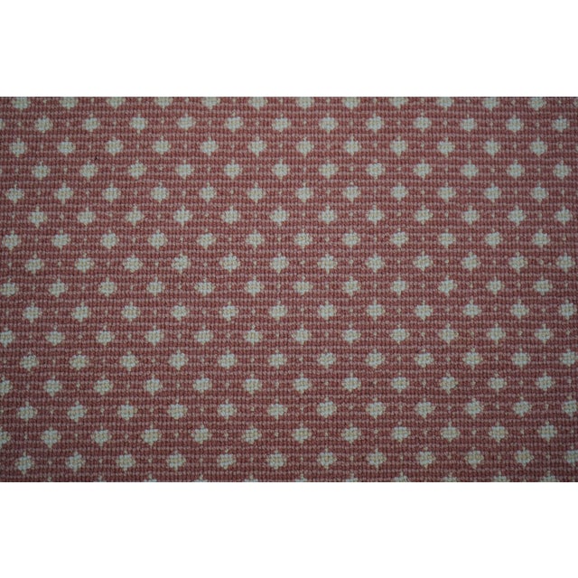 1980s Large Approx. 12 X 16 Woven Wool Area Rug Peach Colored For Sale - Image 5 of 9