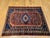 Red Vintage Persian Malayer Area Rug, Hand-Knotted Wool, Geometric Pattern, 2x3, Red & Blue For Sale - Image 8 of 8