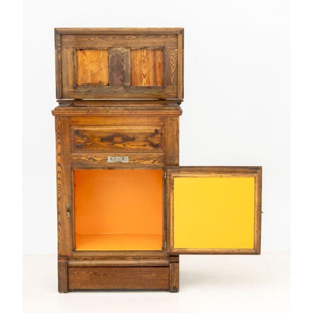 Late 20th Century American Oak Ice Box Chest For Sale - Image 5 of 9