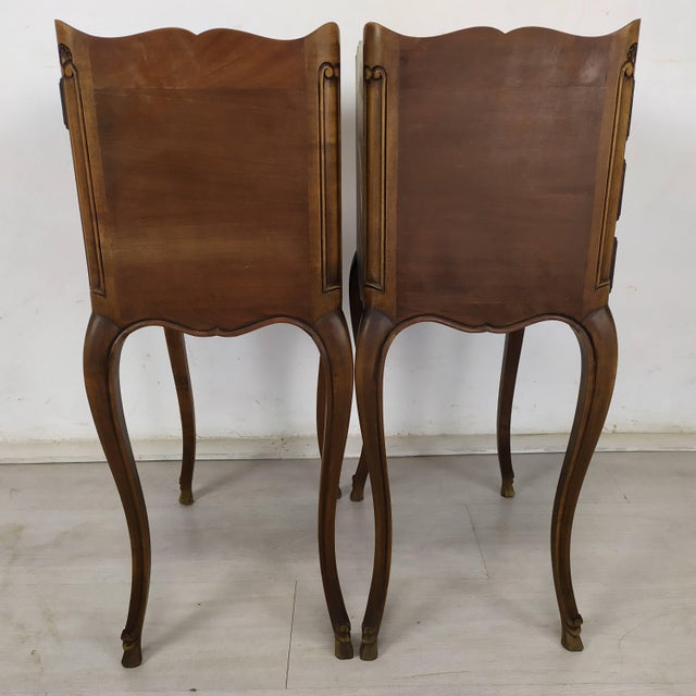 Louis XV Chevet with Three Drawers, 1950s For Sale - Image 17 of 18