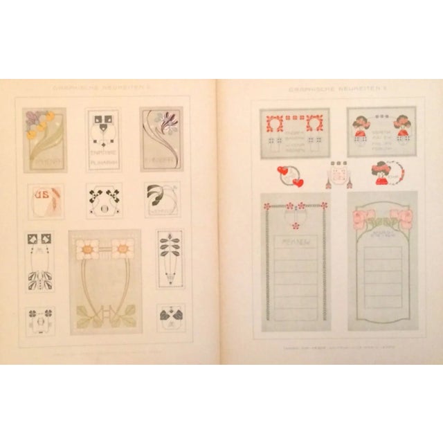 1900 Delicate Border Decorator Prints - Pair For Sale