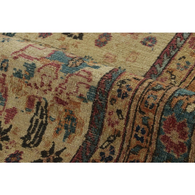 Antique Persian Kerman Rug, All-Over Rose and Floral Patterns - Rug & Kilim For Sale In New York - Image 6 of 7