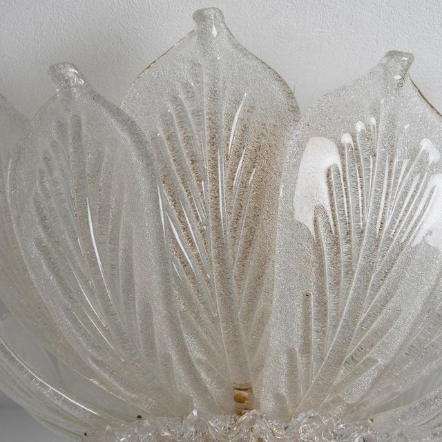 1970s Murano Glass Flush Mount from Barovier & Toso, Italy, 1970s For Sale - Image 5 of 12