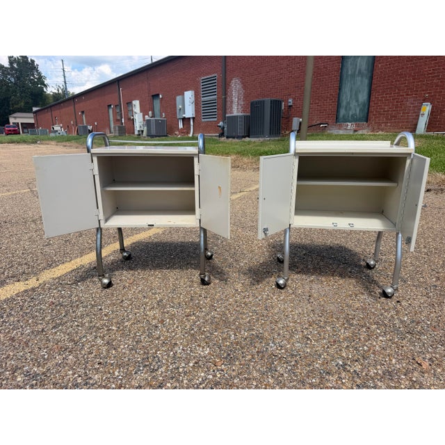1950s Medco-Sonlator Medical Cabinets — Pair For Sale - Image 6 of 10