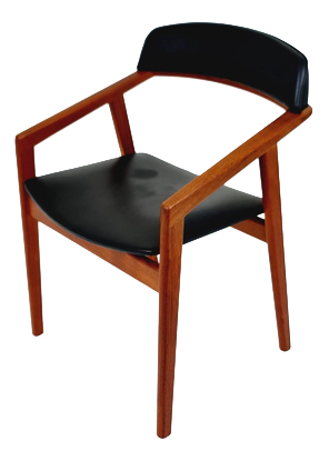 Danish Teak Desk Armchair from Sax, Denmark, 1960s