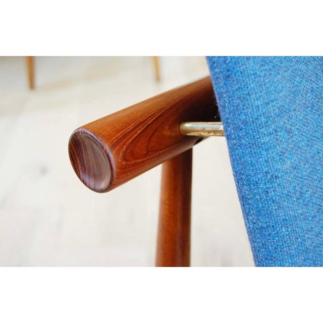 Finn Juhl Rare Pair of Finn Juhl Fd137 “Japan Series” Lounge Chairs, France & Søn, 1960s For Sale - Image 4 of 7