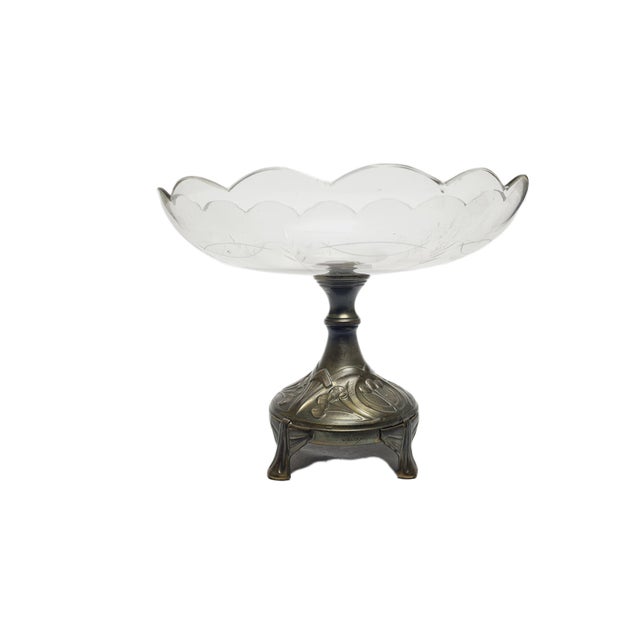 Art Nouveau Bowl on Stand, Germany, 1900s For Sale - Image 5 of 15