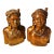 1950s Carved Wood Sculptural Couple Igorot Maiden and Man For Sale