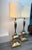 Brown Architectural Gold Metal Floor Lamps by Alberto Smania, 1960s, Set of 2 For Sale - Image 8 of 9