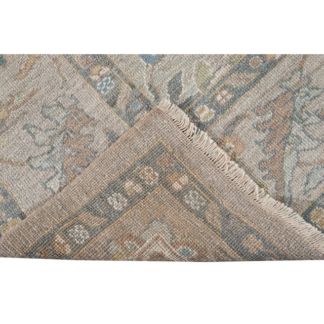 21st Century Modern Sultanabad Wool Rug For Sale - Image 9 of 11