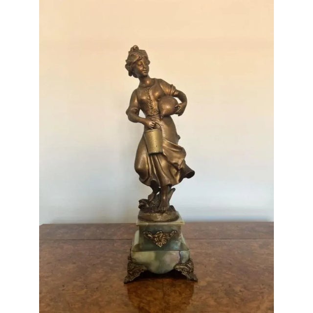 Antique Victorian French Clock Garniture, 1860, Set of 3 For Sale - Image 4 of 11