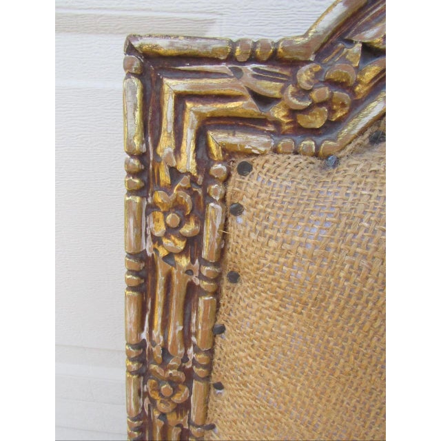 Goldenrod Pair of Antique French Louis XVI Style Giltwood Armchairs For Sale - Image 8 of 18