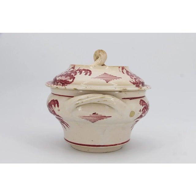 19th Century 19th Century Portuguese Earthenware Small Covered Tureen For Sale - Image 5 of 12