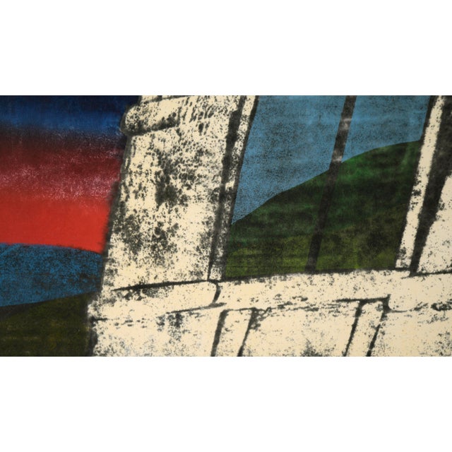 Contemporary "Casa Marquez" Original Woodblock Print, Signed and Numbered 93/100 by Carol Summers For Sale - Image 3 of 7