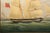 Green 19th Century British Antique Sailing Ship Painting of “Ariel” at Sea by John Murday For Sale - Image 8 of 18