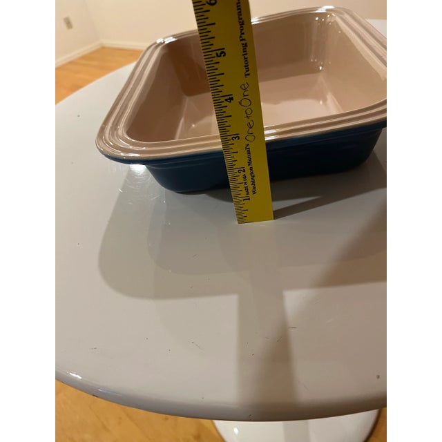 Ceramic Vintage Le Creuset Cobalt Blue Baking Dish For Sale - Image 7 of 8