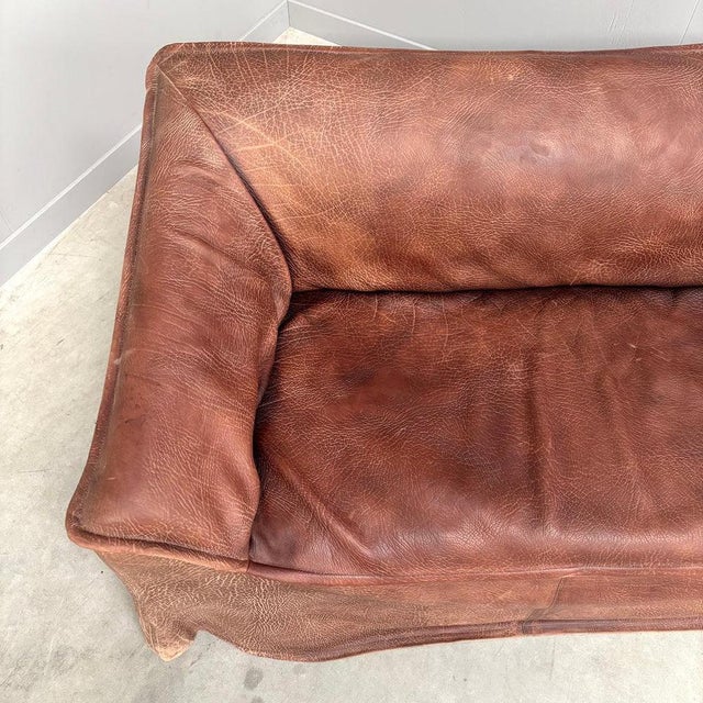 Vintage Leather 2-Seater Sofa, 1970s For Sale - Image 14 of 18