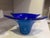 Contemporary Signed Marcello Furlan Murano Glass Sculptural Centerpiece Bowl, Cobalt Blue, 1995 For Sale - Image 3 of 8