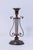 Mottahedeh 1980s Pair of Mottahedeh Brass Colonial Williamsburg Lyre Candlesticks For Sale - Image 4 of 14
