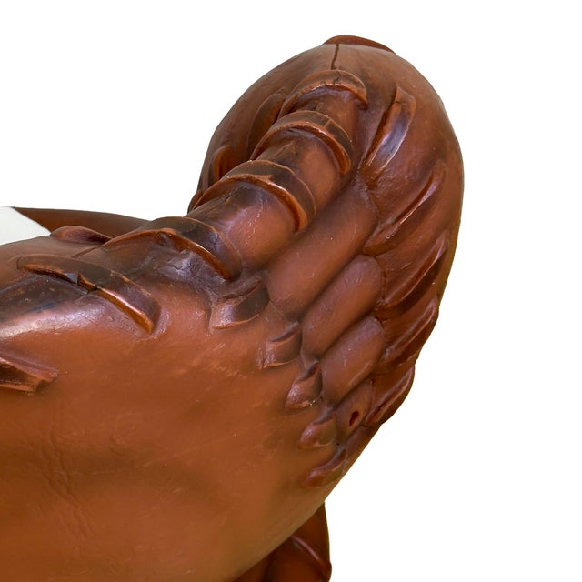 Vintage 1990s Oversized Baseball Glove Catchers Mitt Lounge Chair For Sale - Image 11 of 18