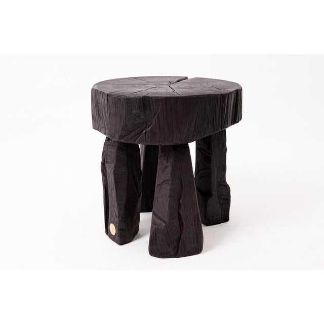 Sculptural Side Table by Logniture For Sale - Image 12 of 16