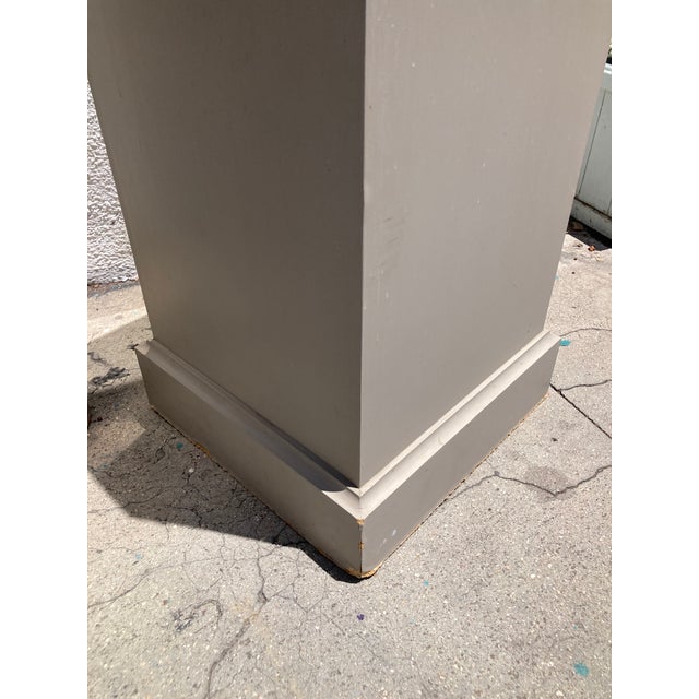 1960s French Traditional Pedestals Paint Classic French Gray For Sale - Image 5 of 11