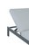 2020s Sardinia Outdoor Chaise With Aluminum Metal Frame - Gray For Sale - Image 5 of 11