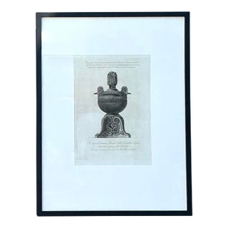 Vintage Italian Monumental Giovanni Batista Piranesi Urn Print For Sale